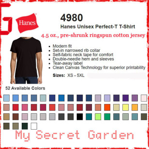 Hanes 4980 4.5 oz. Perfect-T Adult Men Fitted Jerey T Shirt (Special Order)